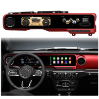 Android Car Radio+Digital Dashboard For Jeep Wrangler J-MAX JL Cluster Instrument Speed Meter Gps Navigation Carplay