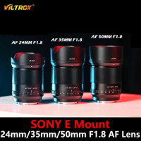 VILTROX 24mm 35mm 50mm Lens F1.8 E Auto Focus Lens Full Frame AF Lens for Sony E Mount Sony Lens a6000 a6400 A7III Camera Lenses