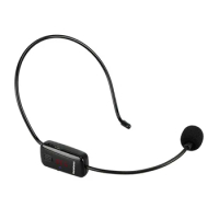 Wireless Microphone Condenser Headset Megaphone Radio Mic FM 87-108MHz For Loudspeaker Teaching Meeting Guide