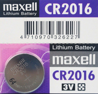 maxell CR2016 鈕扣型鋰電池 3V/一排5顆入(促40) 水銀電池 手錶電池-傑梭