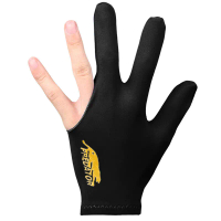 Tiga Jari-Jari Snooker Pool Cue Billiard Glove untuk Lycra Tangan Kiri