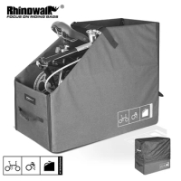 Rhinowalk Folding Bike Storage Box For 20-22 Inch Folding Electric Bicycle With Rain Dust Cover Outdoor Easy Install Storage Bag