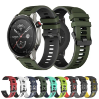 22mm Replacement Bracelet For Amazfit GTR 4/3 Pro/2 2E/47mm Smartwatch Silicone Sport Watchband For Amazfit Pace/Stratos 3 Strap
