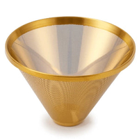 Siroca 全自動石臼式研磨咖啡機 SC-C2513 專用不鏽鋼鈦濾網 金色 香港行貨