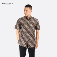 Keris Gallery Kemeja Batik Relaxed Fit Lengan Pendek Motif Parang Lintang Ayu - Millo S