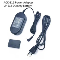 LP-E12 Dummy Battery with CA-PS700 ACK-E12 Power Adapte For Canon 100D EOS M EOS-M EOSM ILDC,EOS 300D, 50D,10D,20D,30D,40D