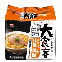 味王 大食客系列 蒜香豚骨湯麵 4入/袋