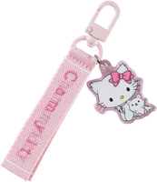 【震撼精品百貨】寵物貓_Charmmy Kitty~日本SANRIO三麗鷗 寵物貓俏咪尼龍織帶鑰匙圈*30891