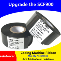 การถ่ายเทความร้อน SCF-900บรรจุภัณฑ์เครื่องทำเครื่องหมายหมึกริบบิ้น20253035404550120Mm X 100M สำหรับ HP-241, TJ-08วันที่เครื่องพิมพ์ดีด