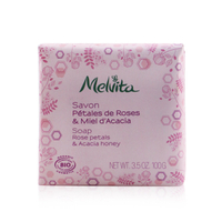 梅維塔 Melvita - 玫瑰花瓣和金合歡蜂蜜皂