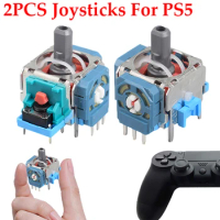 2Pcs Replacement 3D Analog Joystick for PS5 Wireless Controller Analog Stick Joystick Replacement for Playstation 5 Controller