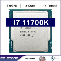 Used Core I7 11700K I7-11700K 3.6GHz Eight-cores Sixteen-threaded 16M 125W LGA 1200 CPU Processor