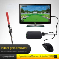 Indoor golf simulator home 3D game analyzer equipment practice equipment