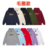 Kiểu Mỹ Cổ Điển  DREW  Áo Hoodie Liền Mũ Thường Ngày Rộng Rãi Nam Nữ In Chữ Cùng Mẫu Bieber Mũ Lưỡi 