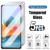 5Pcs Tempered Glass For Xiaomi Mi 10 11 9T 10T 11T Poco F2 F3 M3 M4 X3 X4 Lite Pro GT NFC 5G Screen Protector