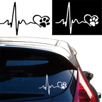 car sticker cat footprint sticker windscreen car body cat foot