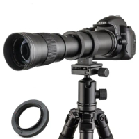 JINTU 420-800mm Manual Telephoto Zoom Lens F/8.3 for Canon SLR Cameras 4000D 1200D 80D 90D 60D 70D T5i T6i T6s T7 T7I 7D 5D IV
