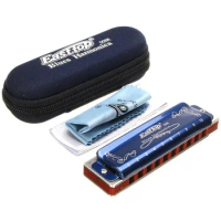 Easttop T008K Professional Diatonic 10Holes Harmonica Blues Mouth Organ Key Of C Fashion Musical Instruments Harmonica Gift
