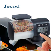 Jebao Jecod Fish Tank Feeder Intelligent Timing Feeder Large Capacity 250ML 500ML Aquarium Automatic Feeding Fish Feeder