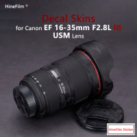 for Canon EF 16-35 f2.8L III Lens Premium Decal Skin for Canon EF 16-35mm f/2.8L III Lens Protector Cover Film 1635 Wrap Sticker