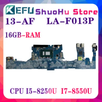 KEFU LA-F013P Mainboard For HP Spectre X360 13-AF 13T-AF 941822-601 941822-001 Laptop Motherboard I5-8250 I7-8580U 8GB-RAM DDR4