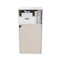 木紋質感三格櫃-附門 書櫃 置物櫃(櫃子 置物層櫃)