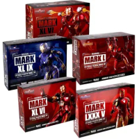 Marvel E-Model Iron Man MK85 MK50 MK46 MK47 Spider-Man Deluxe Edition 1:9 Ratio Figure Model Collection Ornaments Holiday Gifts