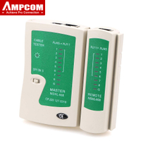AMPCOM Network Cable Tester RJ45 Ethernet Cable Tester Lan Test Tool สำหรับ Cat5 Cat6 CAT7 8P 6P LAN Cable และ RJ11สายศัพท์