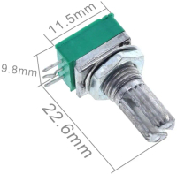 Potensiometer Mono 3 Pin 50k RK097N potensio B50K B503 Potentiometer