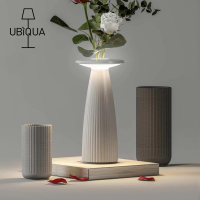【義大利UBIQUA】Flora 花藝 浪漫主義USB充電式檯燈-多色可選(觸控檯燈/USB檯燈/護眼檯燈)