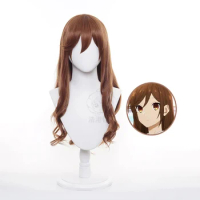 Kyoko Hori Cosplay Horimiya Cosplay Women Long Curly Wave 60cm Brown Wig Cosplay Anime Cosplay Wigs 