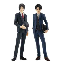 Original GSC Good Smile POP UP PARADE Levi Ackerman Eren Yeager Attack on Titan Action Anime Figure Model Toys Collection Doll