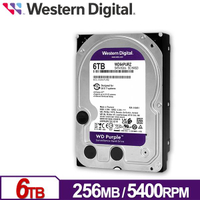 WD 紫標 6TB 3.5吋 SATA 監控系統硬碟 WD64PURZ