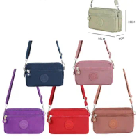 Women Crossbody mobile phone bag new lightweight long purse female nylon small shoulder crossbody mobile phone bag wholesale