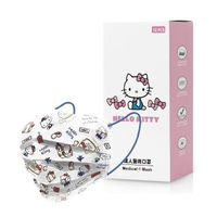【南六】成人醫用口罩-HELLO KITTY 旅遊風(12入/盒)