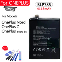 100% Original Battery BLP785 For Oneplus Z OnePlus 8 Nord 4115mAh High quality Replacement Batterie