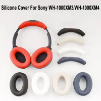Replacement Silicone Ear Pads Cushion Cover For Sony WH-1000XM3 4 Headphone Headsets EarPads Earmuff Protective Case Sleeve