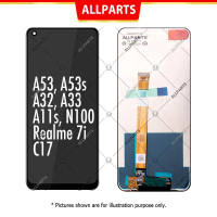 Paparan Allparts-Lcd untuk Oppo A53, A33, A32, A53s, C17, Realme, 7i, Rmx2103, penggantian digitizer