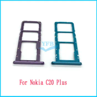 10pcs Sim Card Tray Holder For Nokia C20 C21 Plus X100 X10 X20 SD Memory Reader Socket Adapter Replacement Parts