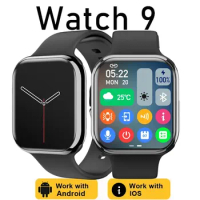 2024 GPS Smart Watch 9 Pro Real Fixed Screw 49mm 2.19" Amoled Screen with ECG Game Wireless Charge 450Mah Men Women For Sport
