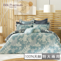 【BBL Premium】100%天絲印花兩用被床包組-迷霧森林(特大)