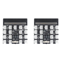 2X Breakout Board 17 Port 6Pin LED Display Power Module Server Card Adapter For HP 1200W 750W PSU GPU Miner Mining BTC