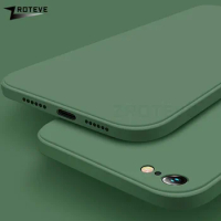 SE 2022 Case Zroteve Square Liquid Silicone Soft Cover Coque For Apple iPhone SE 2020 2 3 6 6S 7 8 Plus iPhone7 iPhone8 Cases