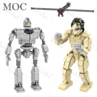 Creative MOC Building Blocks Cartoon Giant Steel Robot Attack On Titan Movie Mechanical Squid Model Assembly Brick Toys For Kids