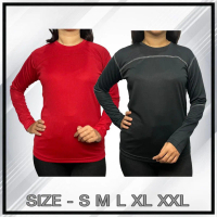 Baju senam wanita lengan panjang hijab olahraga aerobic sepedah running lari WP-54