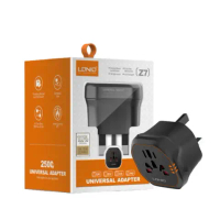 Penyesuai Palam LDNIO Z7 2500W Penukar Soket Jalur Kuasa Penyesuai Universal Palam UK
