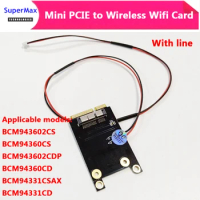 MINI PCI-E to wireless wifi card with line wireless card BCM94360CD BCM94331CSAX to mini pci-e adapter card for Pro/Air