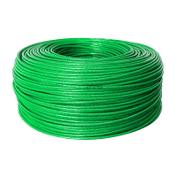 包塑鋼絲繩子 帶皮綠色大棚葡萄架遮陽網包膠細軟鍍鋅拉線34568mm