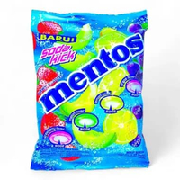 MENTOS SODA KICK [1 BUNGKUS Isi 120g] - Kembang Gula Kunyah Rasa Soda Aneka Buah Chewy Dragees - Bel