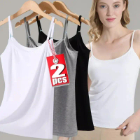 เซ็กซี่ Camisoles ผู้หญิง Crop Tops เสื้อแขนกุด Bralette Tops สีทึบผอมเสื้อกั๊กหญิง Slimming Tanks B
